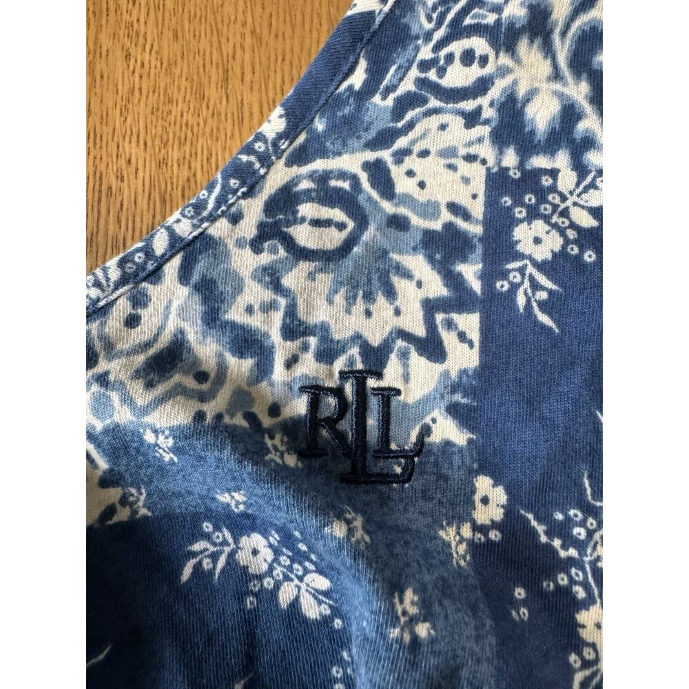 Lauren Ralph Lauren Women Size XL Patchwork Floral Dress Beach Cottagecore Boho - Picture 6 of 16